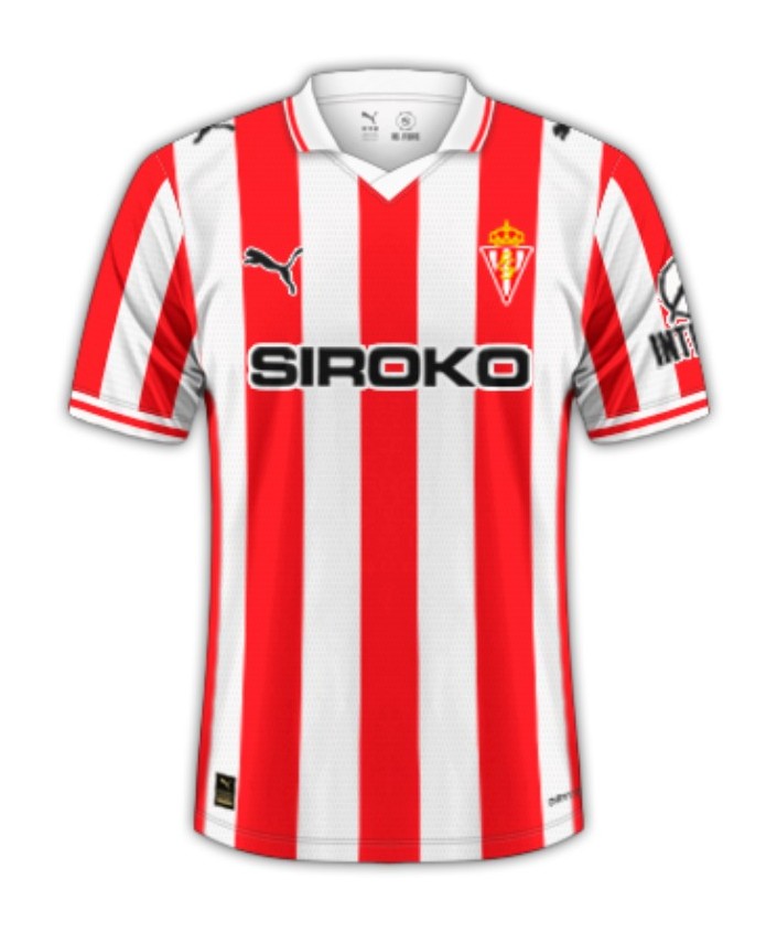 Camiseta ASporting de Gijon Temporada 2025/26 1ª Equipacion